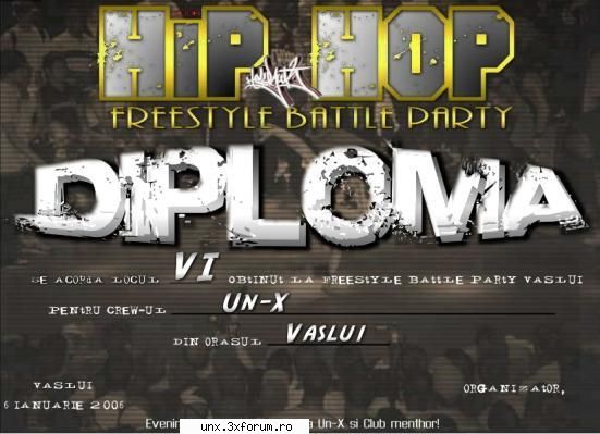 Poze Cu Noi - diploma de la hip hop battle party vaslui - Poze